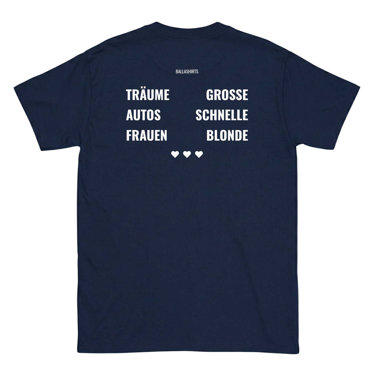Grosse Träume, schnelle Autos, blonde Frauen T-Shirt