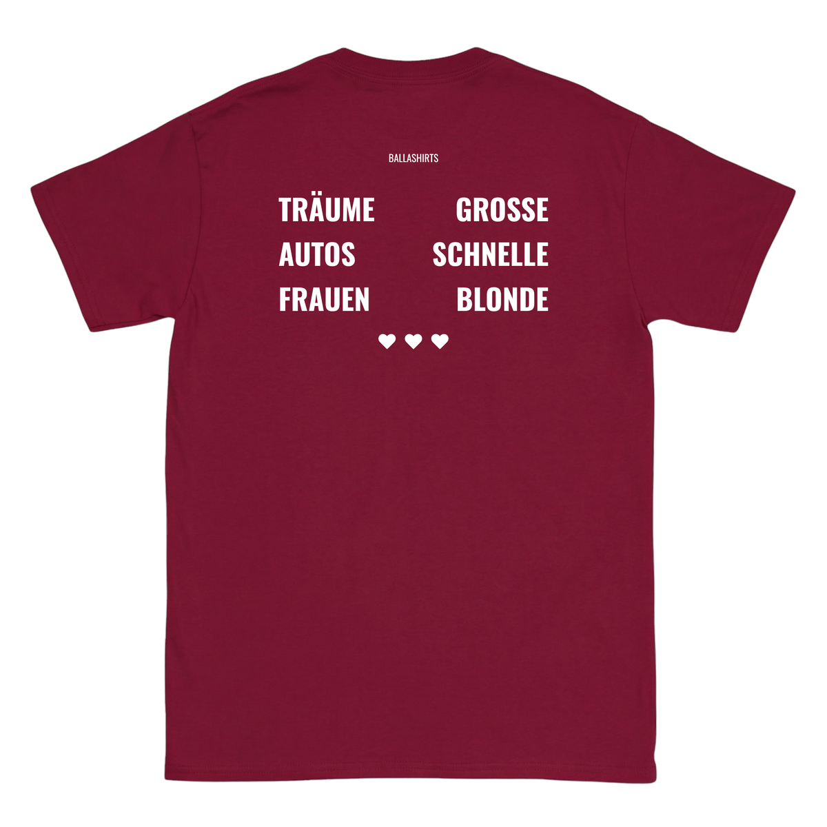 Grosse Träume, schnelle Autos, blonde Frauen T-Shirt