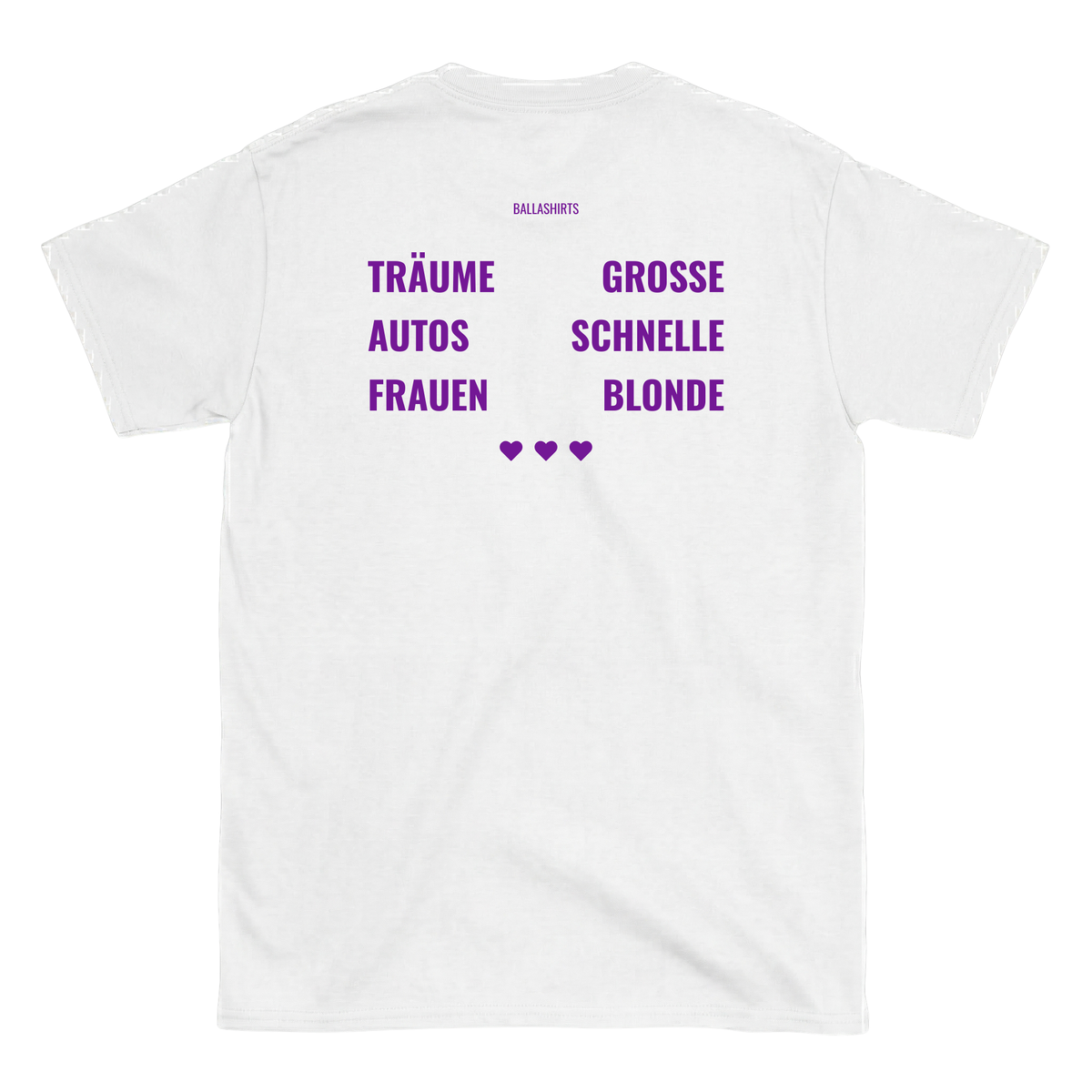 Grosse Träume, schnelle Autos, blonde Frauen T-Shirt