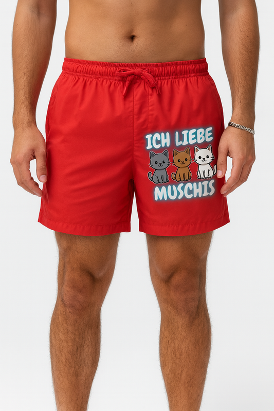 Ich liebe M...Badehose MarketPrint