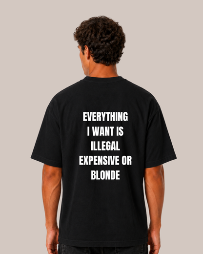Everything I love is Illegal, expensive or blonde T-Shirt